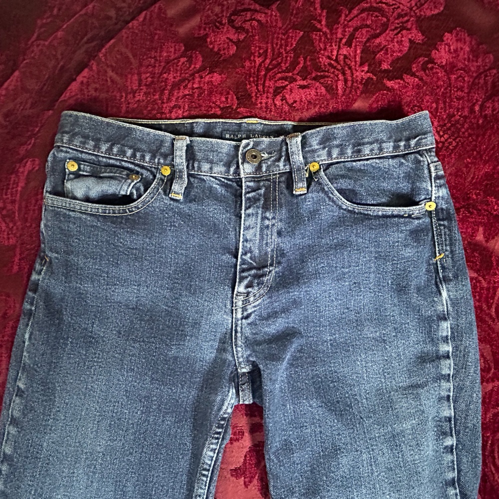 🔥 Vintage Ralph Lauren Blue Label Crest Jeans – Thompson 650 🔥 - Picture 3 of 10